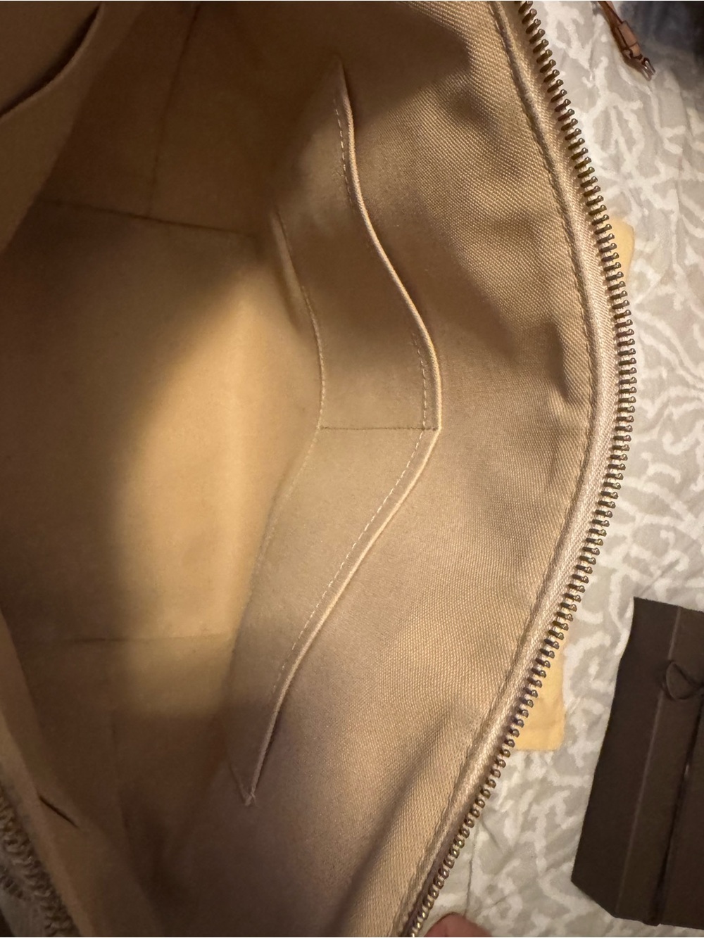 Louis Vuitton Checkered Canvas Tote with Tan Straps - Picture 6 of 11